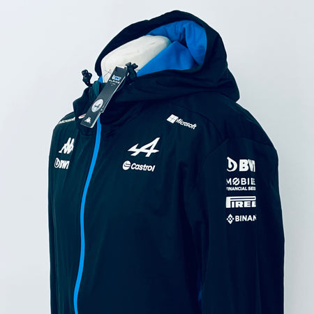 2024 BWT Alpine F1 Team Kappa Pit Crew Team Issue Race Day Hooded Rain Jacket -Brand New (Copy) - Pit-Lane Motorsport