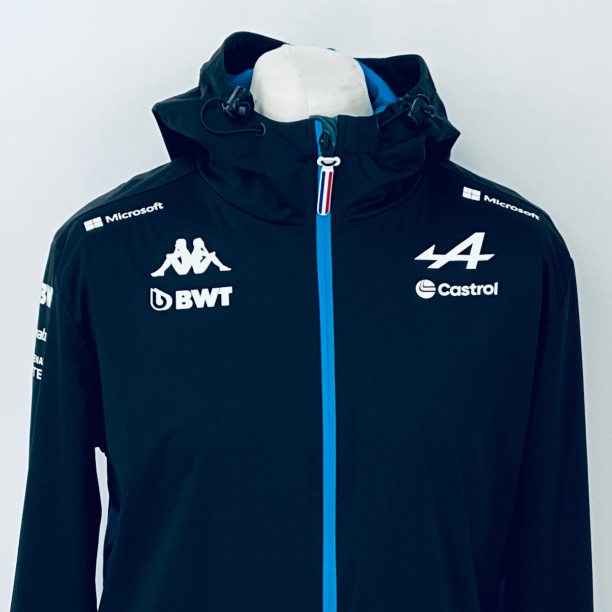 2024 BWT Alpine F1 Team Kappa Pit Crew Team Issue Race Day Hooded Rain Jacket Ex Mechanic - Pit-Lane Motorsport