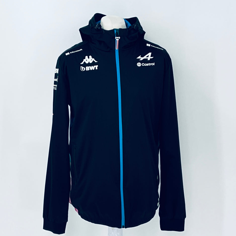 2024 BWT Alpine F1 Team Kappa Pit Crew Team Issue Race Day Hooded Rain Jacket Ex Mechanic - Pit-Lane Motorsport