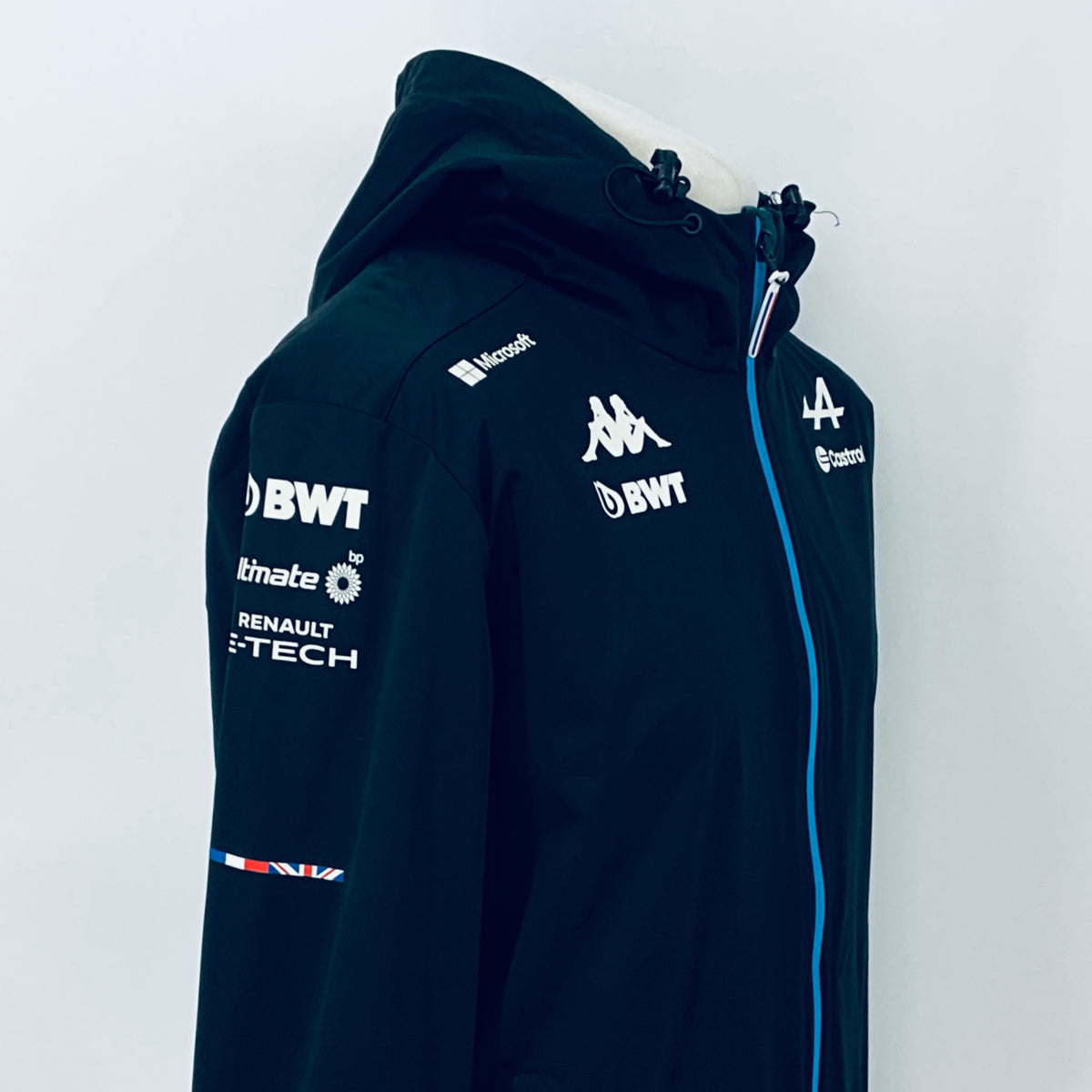 2024 BWT Alpine F1 Team Kappa Pit Crew Team Issue Race Day Hooded Rain Jacket Ex Mechanic - Pit-Lane Motorsport