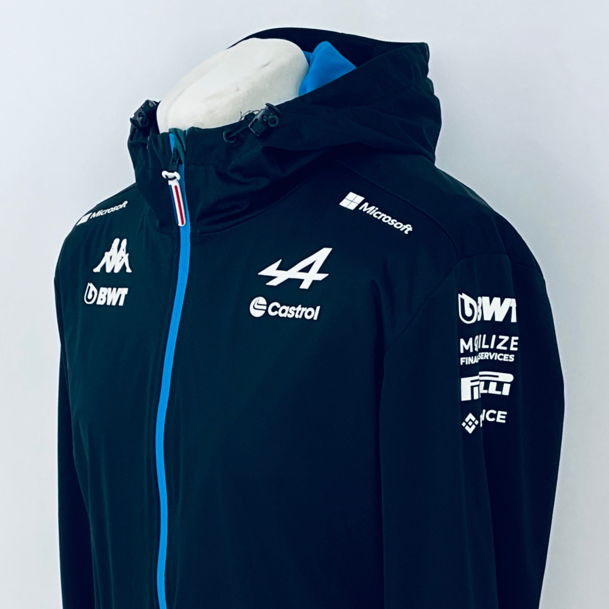 2024 BWT Alpine F1 Team Kappa Pit Crew Team Issue Race Day Hooded Rain Jacket Ex Mechanic - Pit-Lane Motorsport