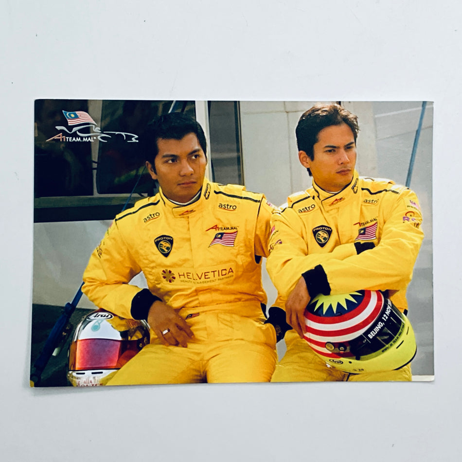 Team Malaysia A1 GP World Cup Of motorsport Series Promo Card - Pit-Lane Motorsport