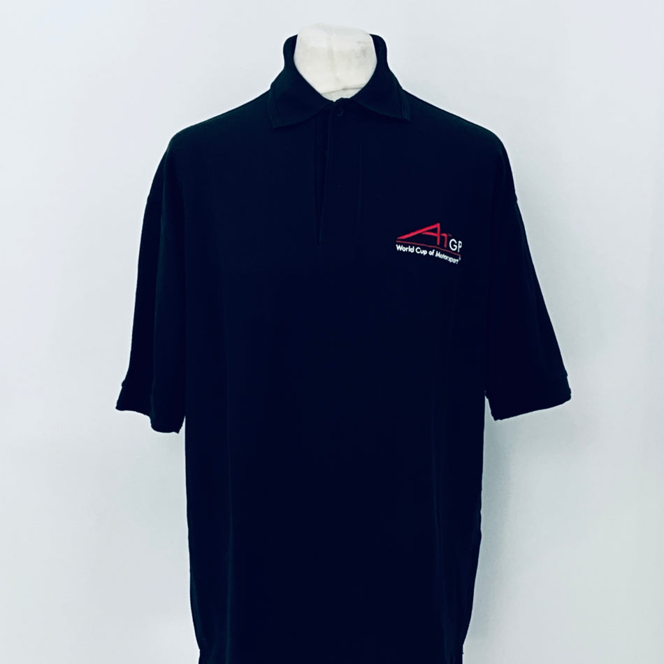 A1GP World Cup Of Motorsport Series Team Issued Polo Shirt-Black - Pit-Lane Motorsport