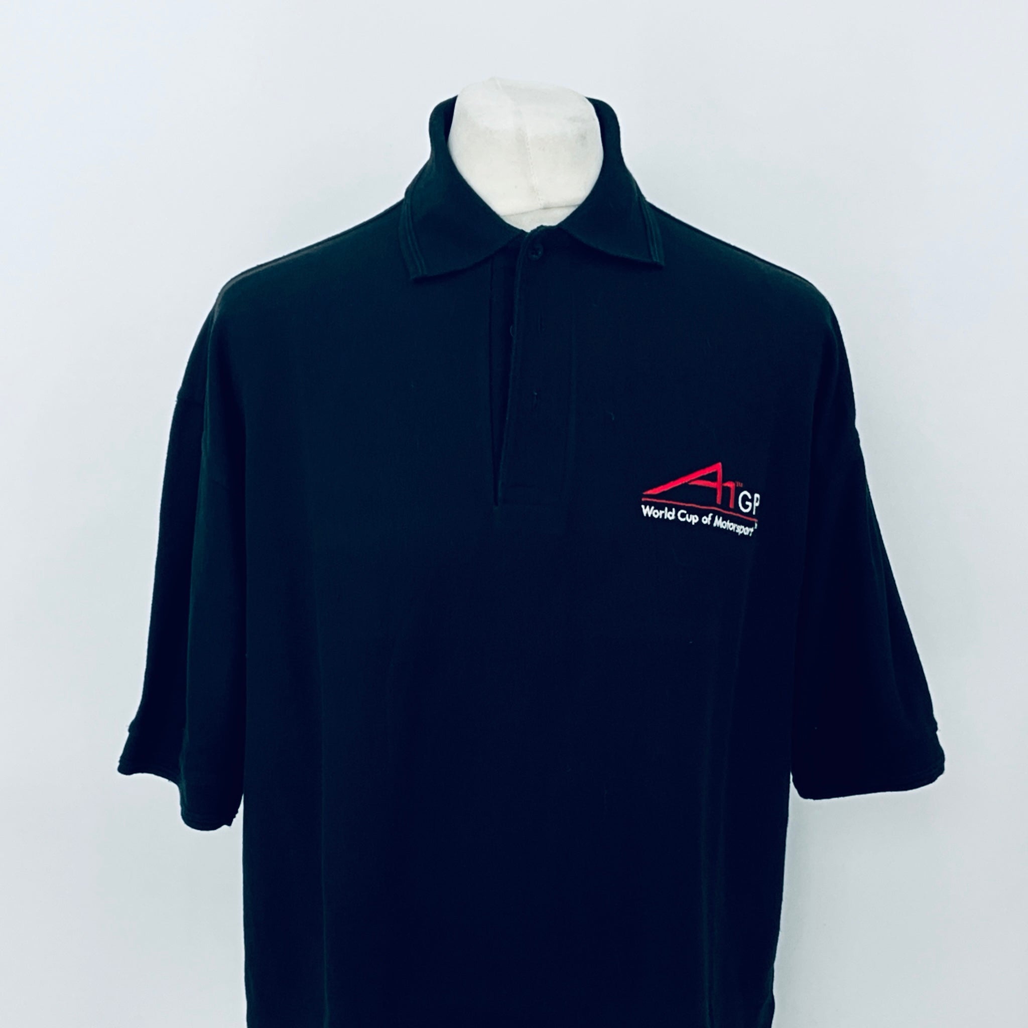 A1GP World Cup Of Motorsport Series Team Issued Polo Shirt-Black - Pit-Lane Motorsport