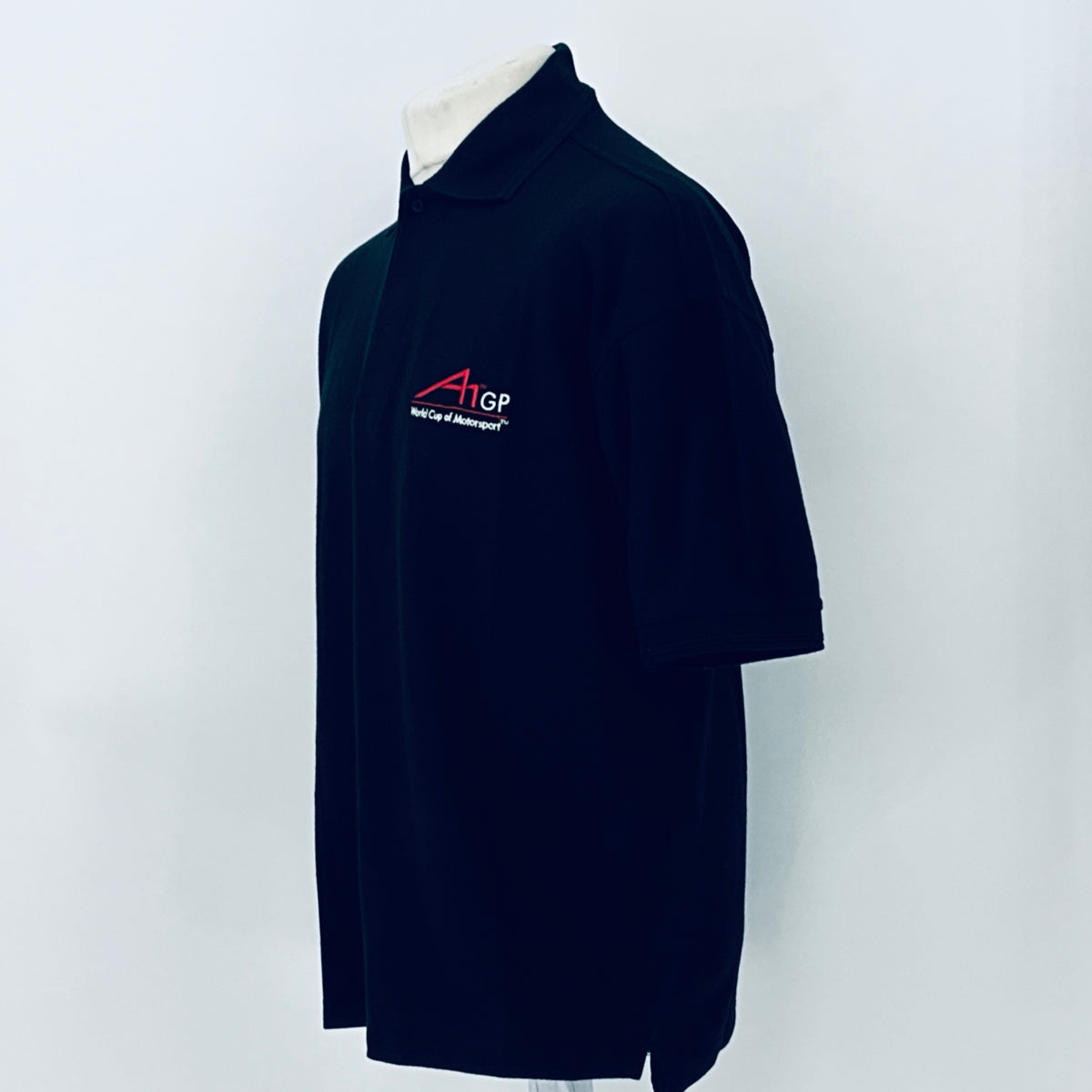 A1GP World Cup Of Motorsport Series Team Issued Polo Shirt-Black - Pit-Lane Motorsport