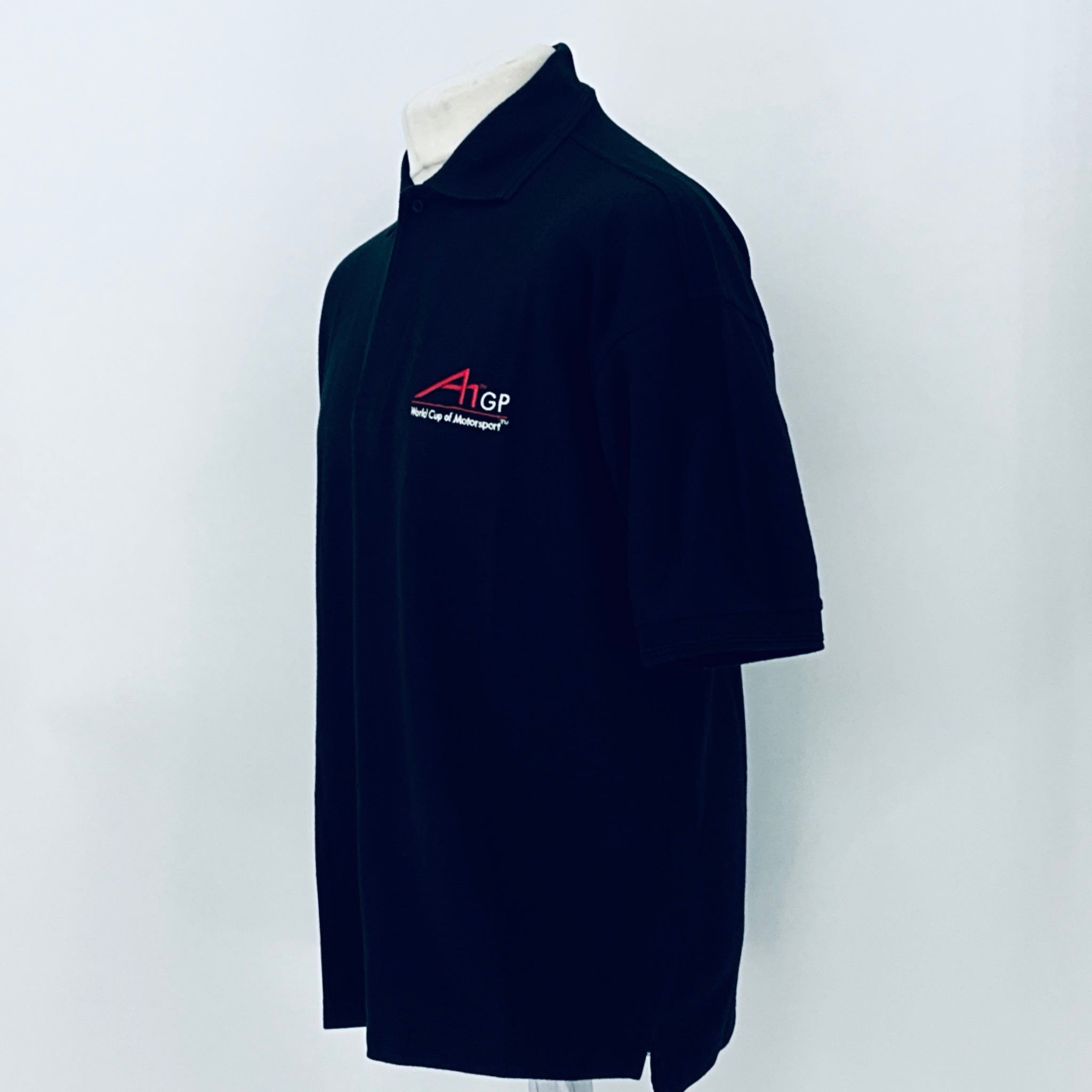A1GP World Cup Of Motorsport Series Team Issued Polo Shirt-Black - Pit-Lane Motorsport