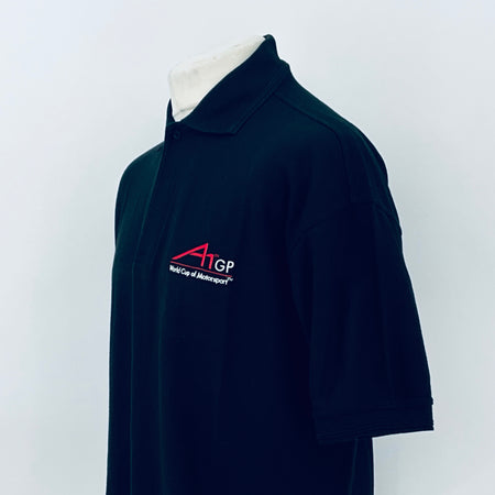 A1GP World Cup Of Motorsport Series Team Issued Polo Shirt-Black - Pit-Lane Motorsport