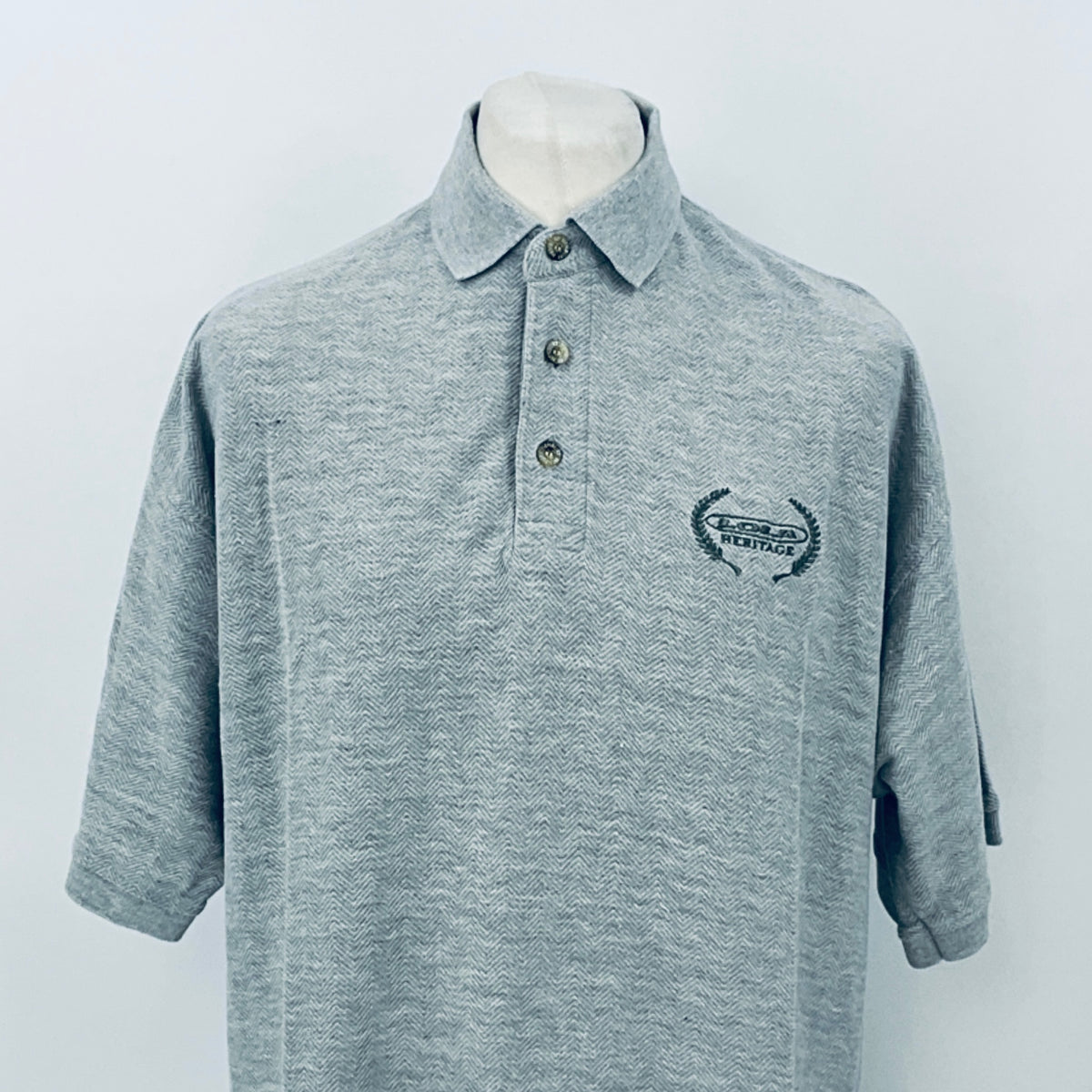 Lola Heritage Motorsport Team Issue Polo Shirt-Grey - Pit-Lane Motorsport