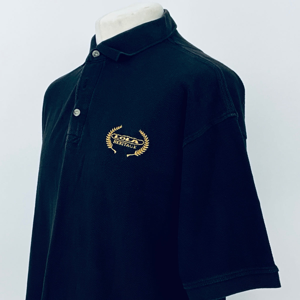Lola Heritage Motorsport Team Issue Polo-Shirt -Black - Pit-Lane Motorsport