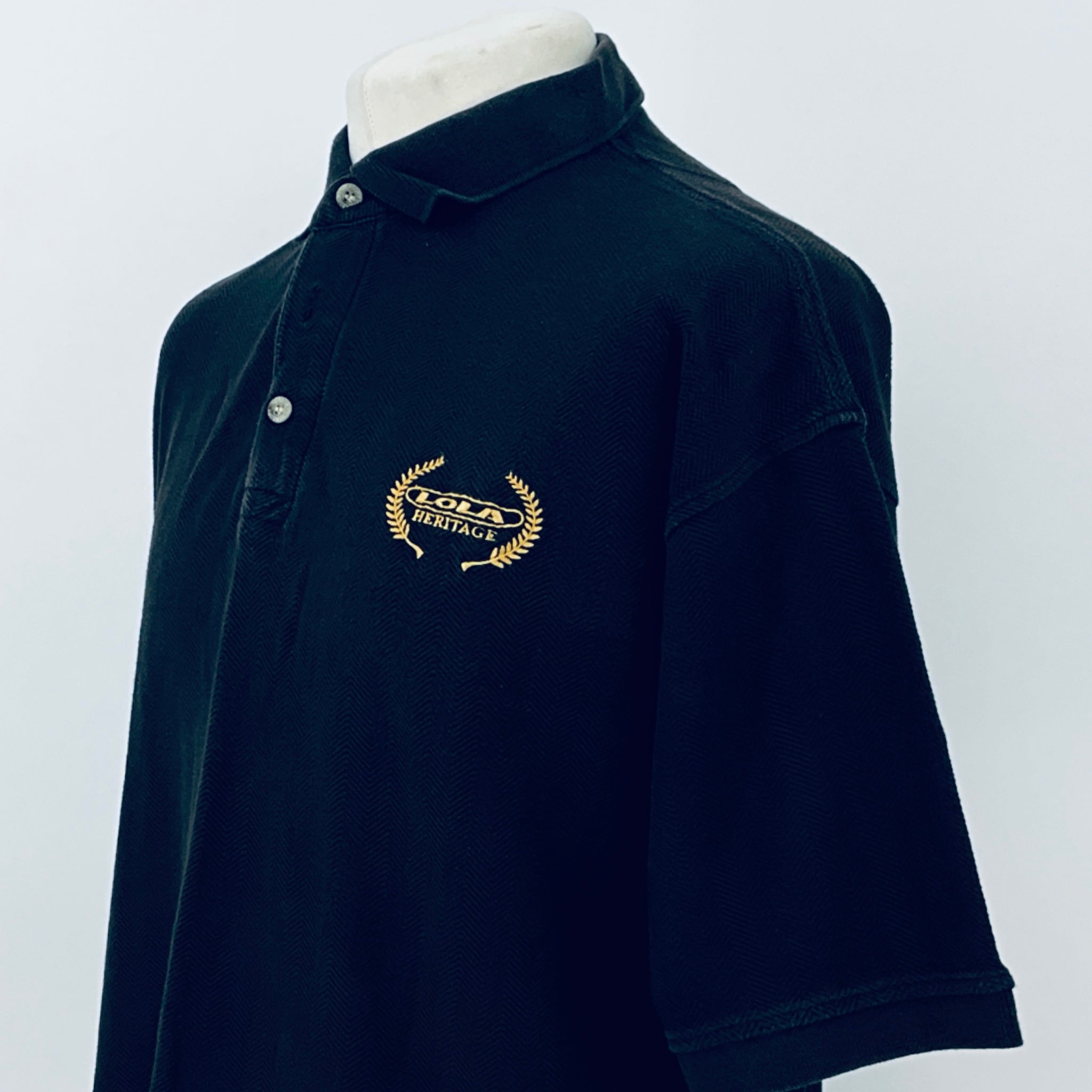 Lola Heritage Motorsport Team Issue Polo-Shirt -Black - Pit-Lane Motorsport