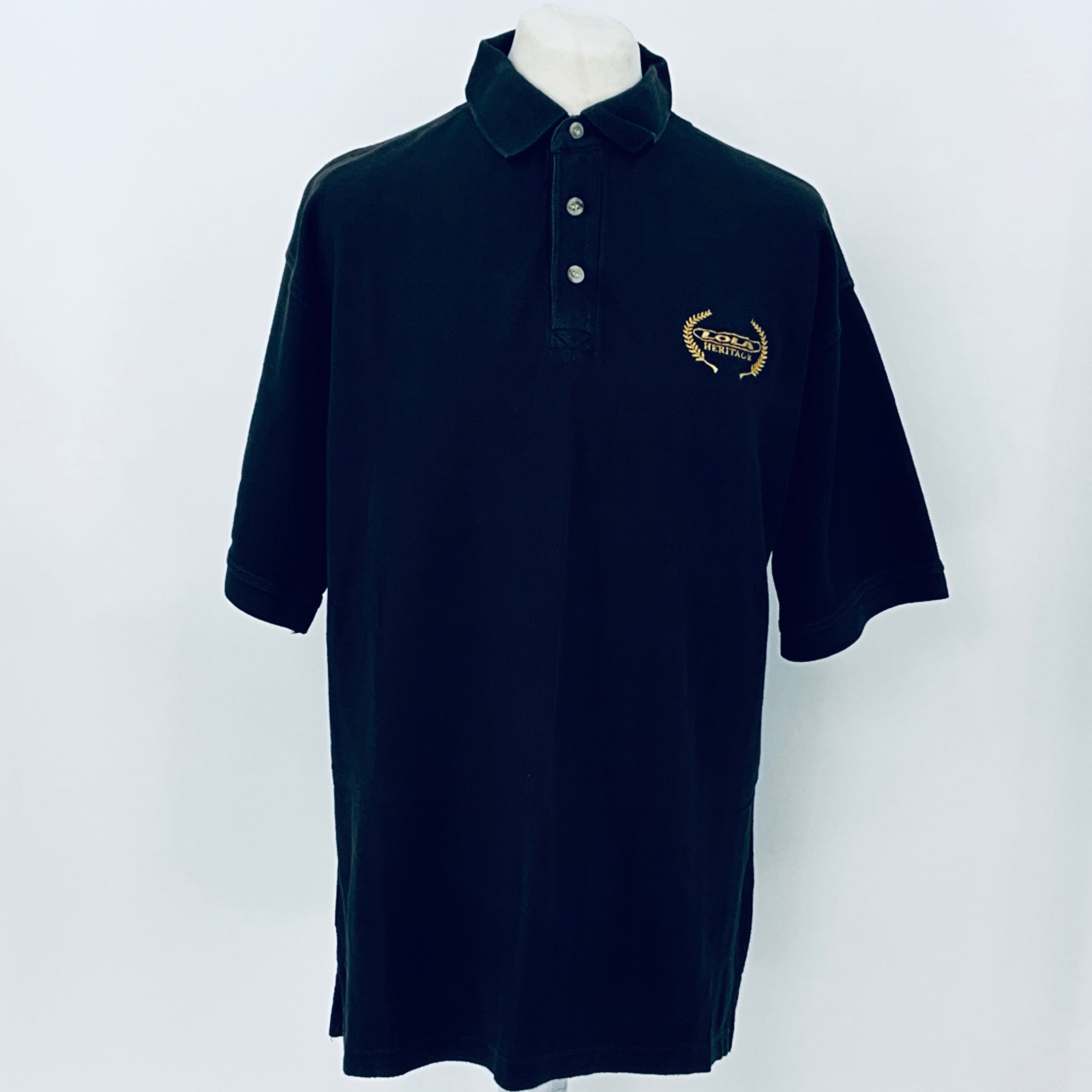 Lola Heritage Motorsport Team Issue Polo-Shirt -Black - Pit-Lane Motorsport