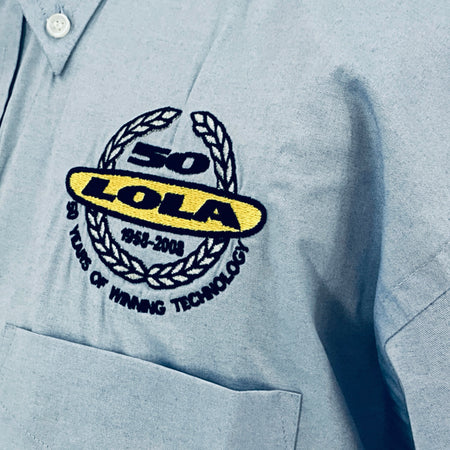 Lola Heritage Motorsport Team Issue Shirt 50 Years Anniversary -Blue - Pit-Lane Motorsport