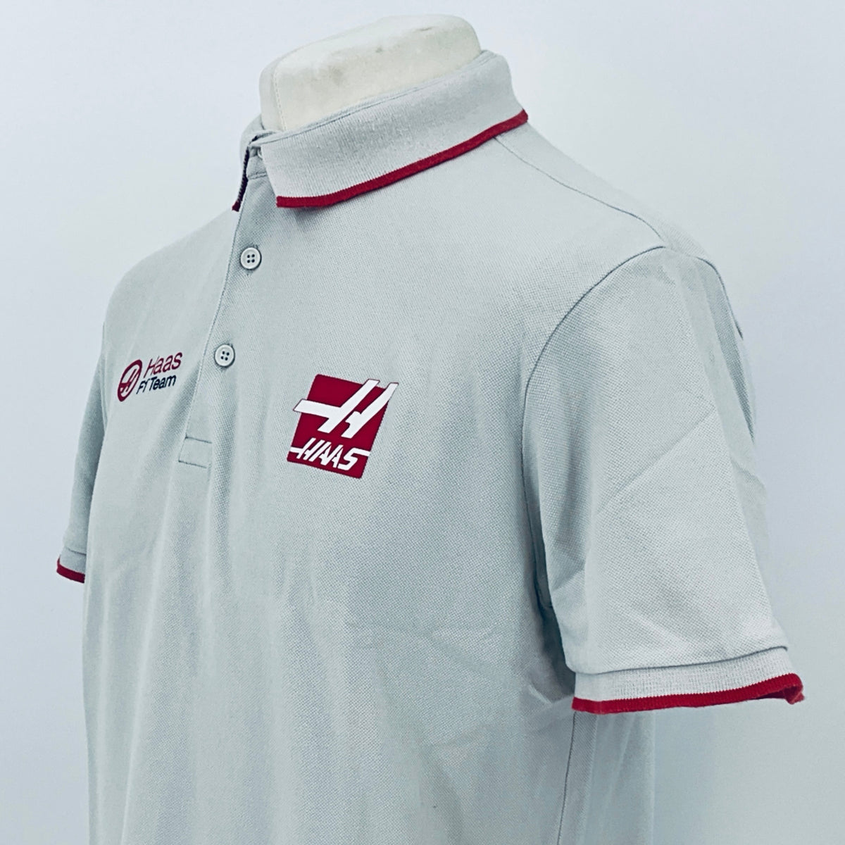 Haas F1 Team By Branded Of London Team Issue Polo Shirt-Grey - Pit-Lane Motorsport