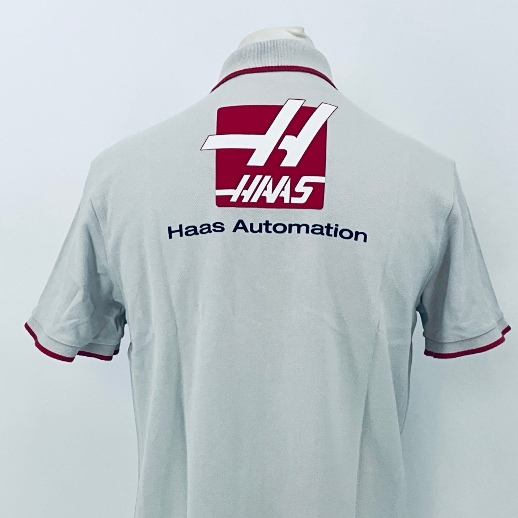 Haas F1 Team By Branded Of London Team Issue Polo Shirt-Grey - Pit-Lane Motorsport