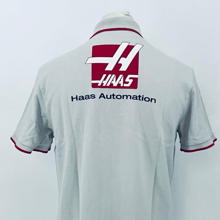 Haas F1 Team By Branded Of London Team Issue Polo Shirt-Grey - Pit-Lane Motorsport