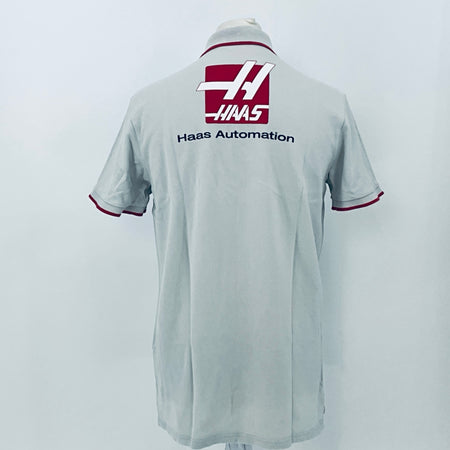 Haas F1 Team By Branded Of London Team Issue Polo Shirt-Grey - Pit-Lane Motorsport
