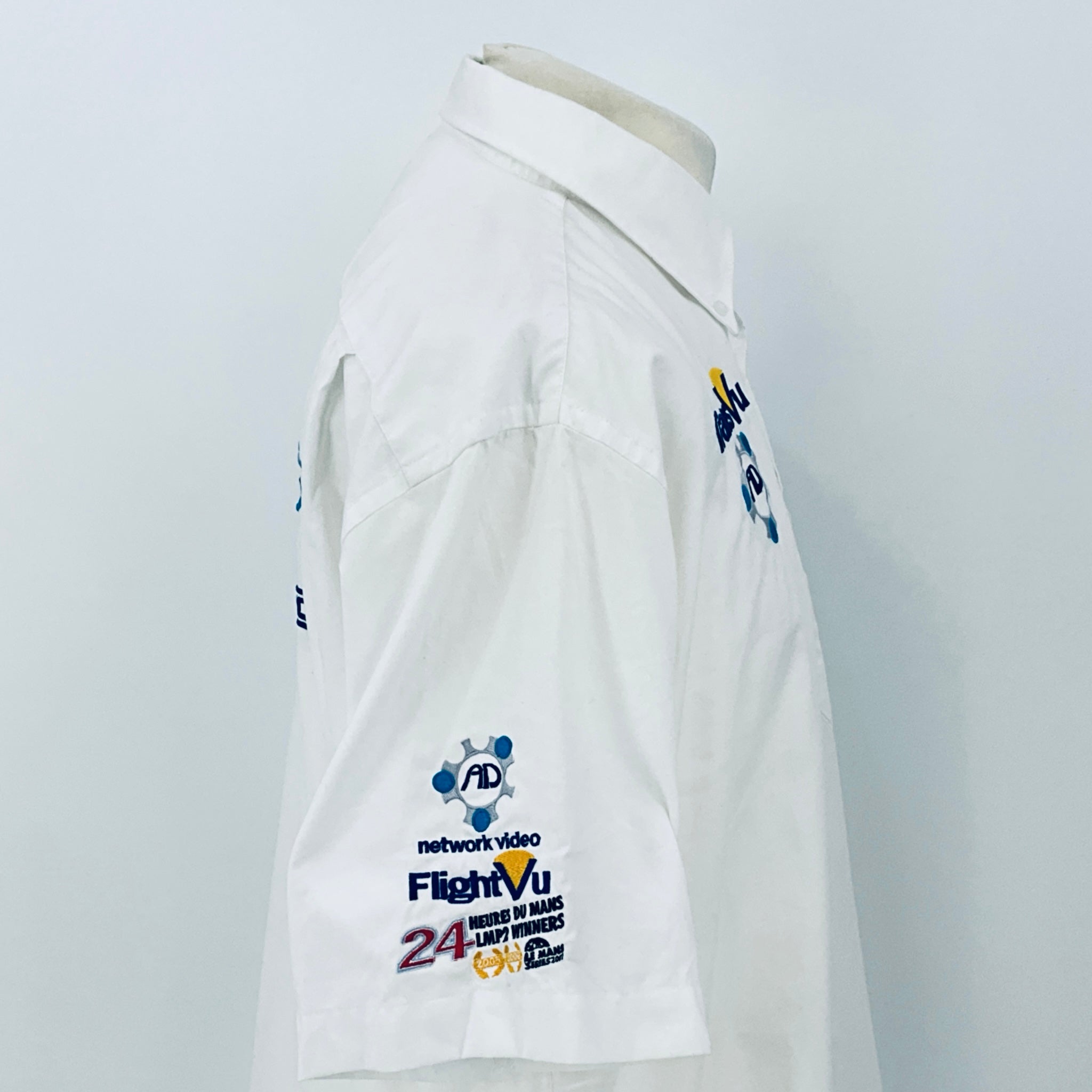 RML MG Lola Racing LMP2 Le Mans Race 2007 Team Issue Pit Crew Shirt -White - Pit-Lane Motorsport