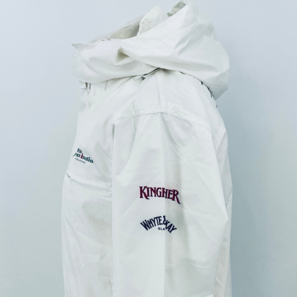 Force India F1 Team - Team Issue Race Day Gortex Hooded Rain Jacket-White - Pit-Lane Motorsport