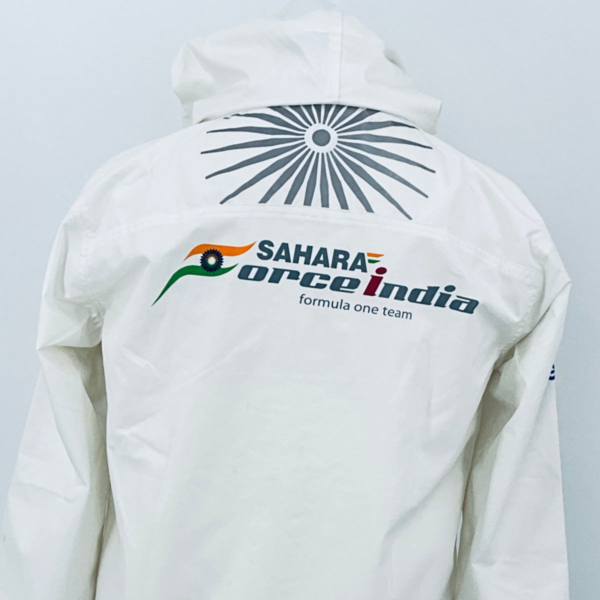Force India F1 Team - Team Issue Race Day Gortex Hooded Rain Jacket-White - Pit-Lane Motorsport