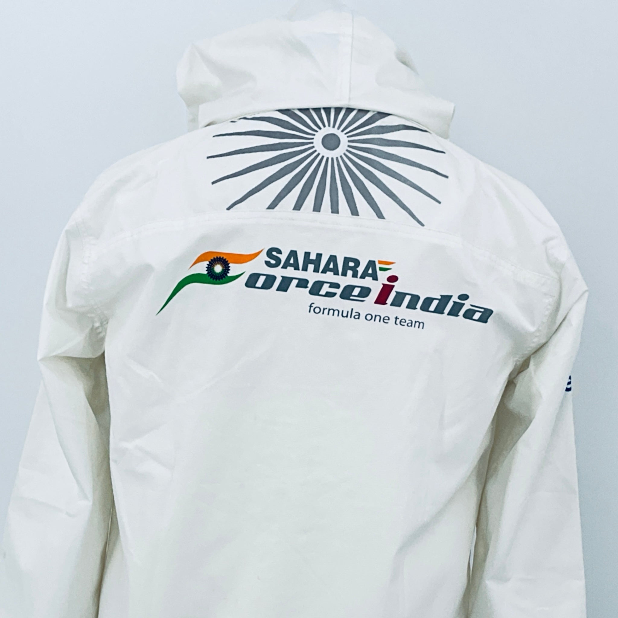 Force India F1 Team - Team Issue Race Day Gortex Hooded Rain Jacket-White - Pit-Lane Motorsport