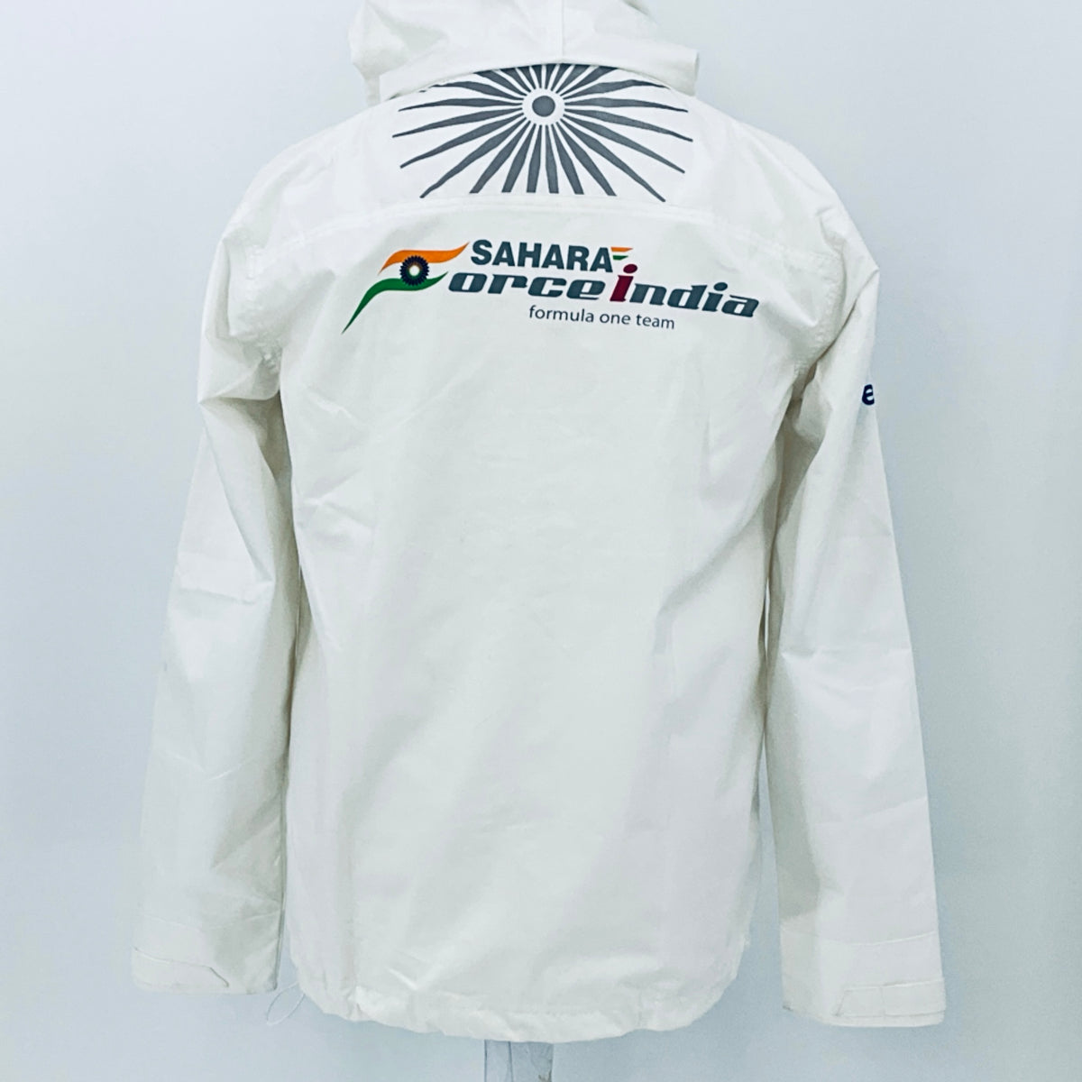 Force India F1 Team - Team Issue Race Day Gortex Hooded Rain Jacket-White - Pit-Lane Motorsport