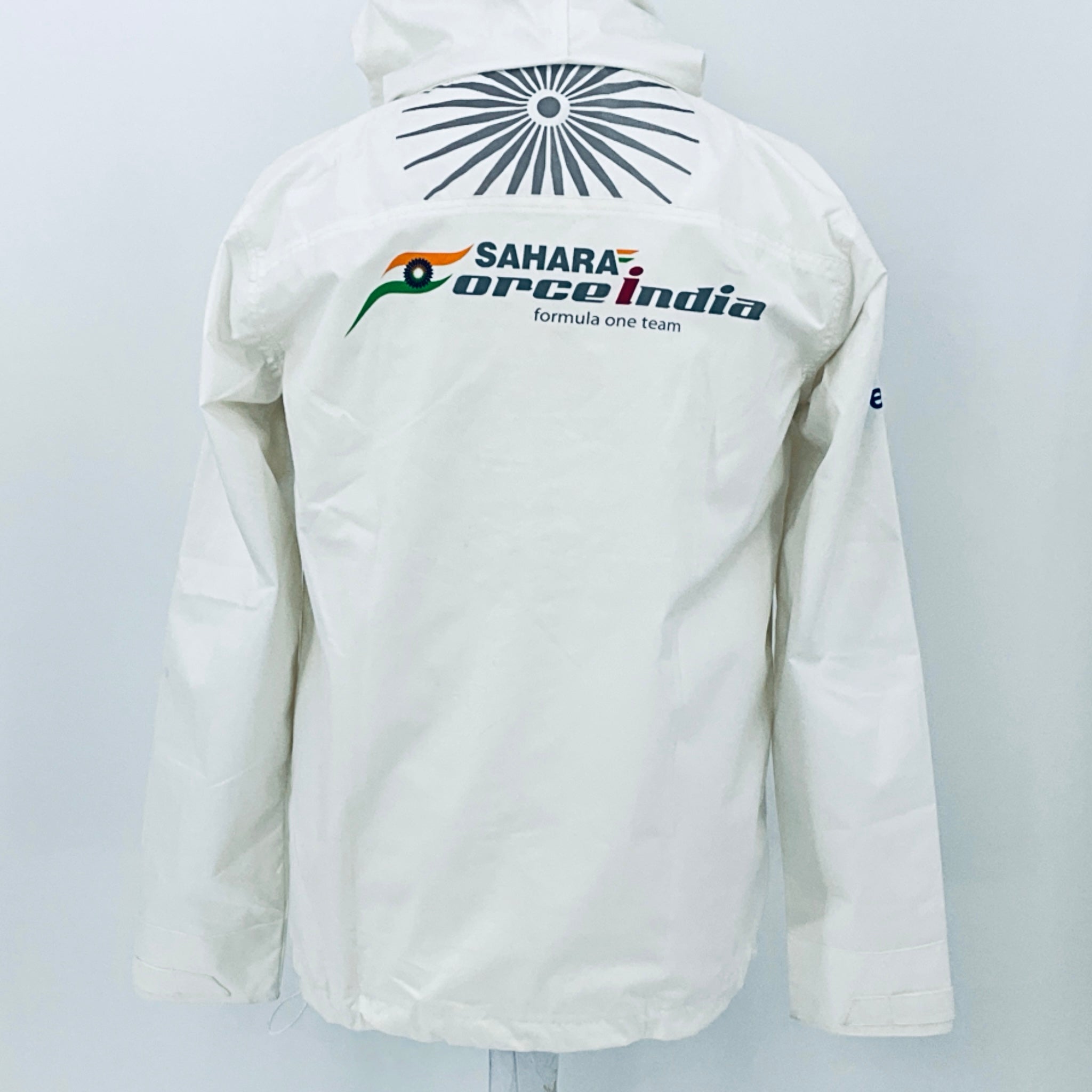 Force India F1 Team - Team Issue Race Day Gortex Hooded Rain Jacket-White - Pit-Lane Motorsport
