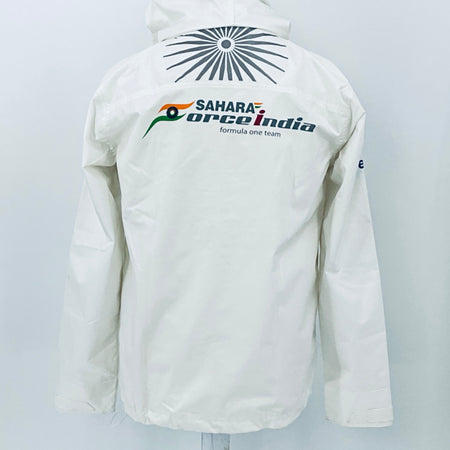 Force India F1 Team - Team Issue Race Day Gortex Hooded Rain Jacket-White - Pit-Lane Motorsport