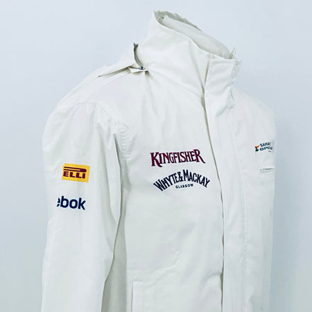 Force India F1 Team - Team Issue Race Day Gortex Hooded Rain Jacket-White - Pit-Lane Motorsport