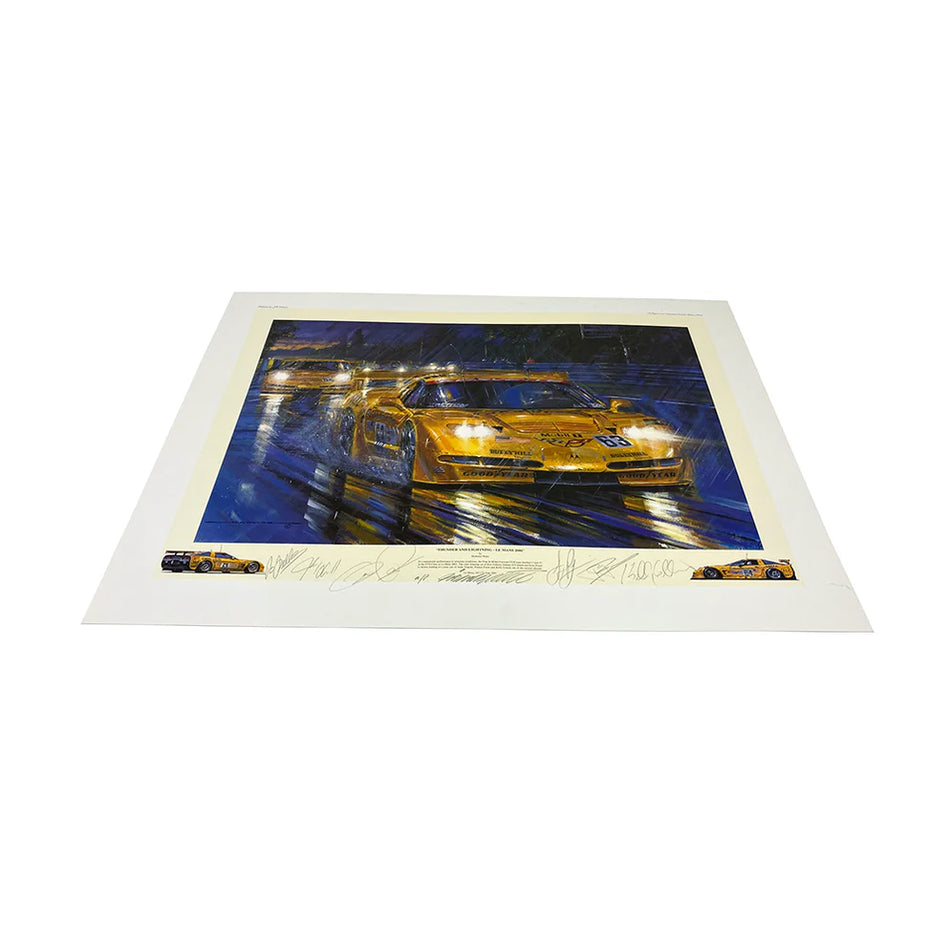 Origional Nicholas Watts - Thunder and Lightning Signed Print - Pit-Lane Motorsport