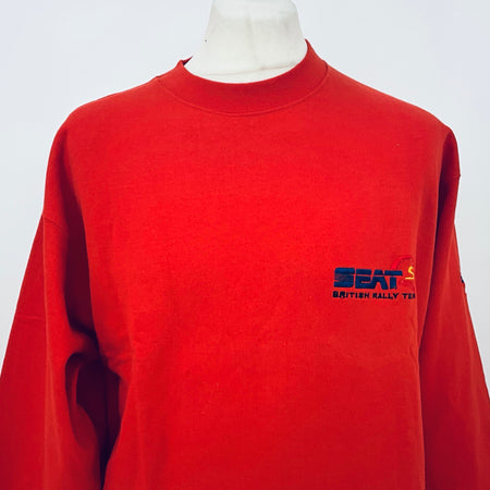 Seat Motorsport WRC World Rally Championship Team Issue Lightweight Sweatshirt-Red - Pit-Lane Motorsport
