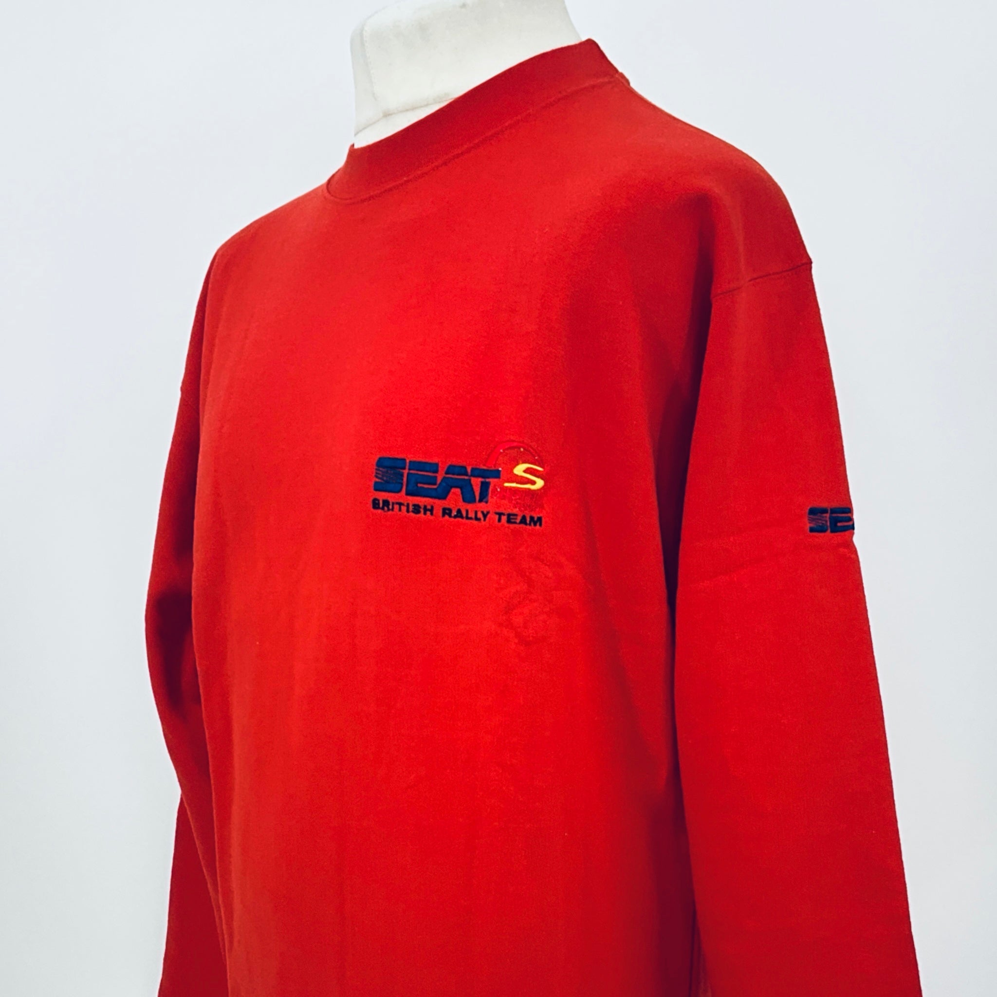 Seat Motorsport WRC World Rally Championship Team Issue Lightweight Sweatshirt-Red - Pit-Lane Motorsport