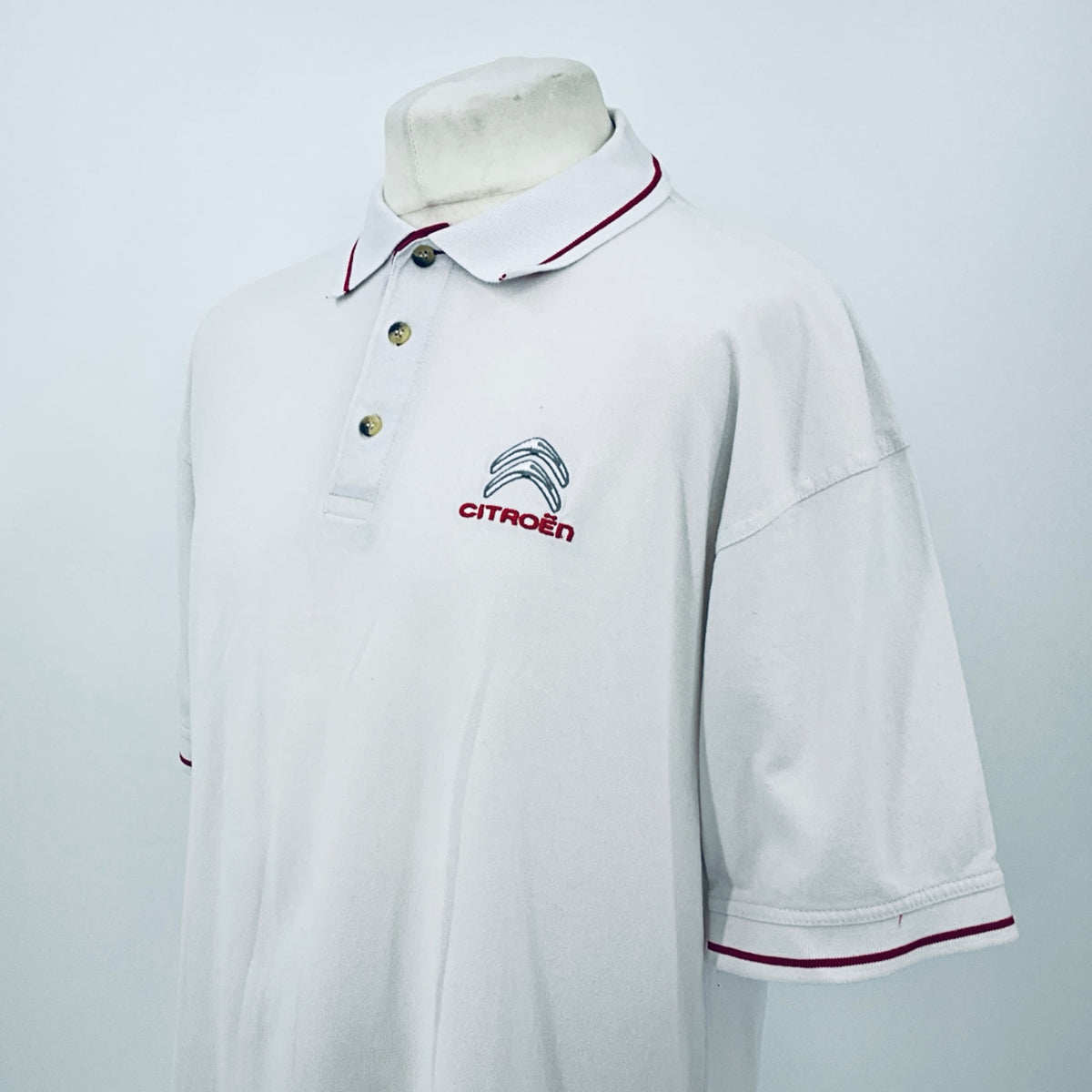 Citroen Motorsport Official WRC World Rally Championship Team Issue Travel Polo Shirt-White -M - Pit-Lane Motorsport