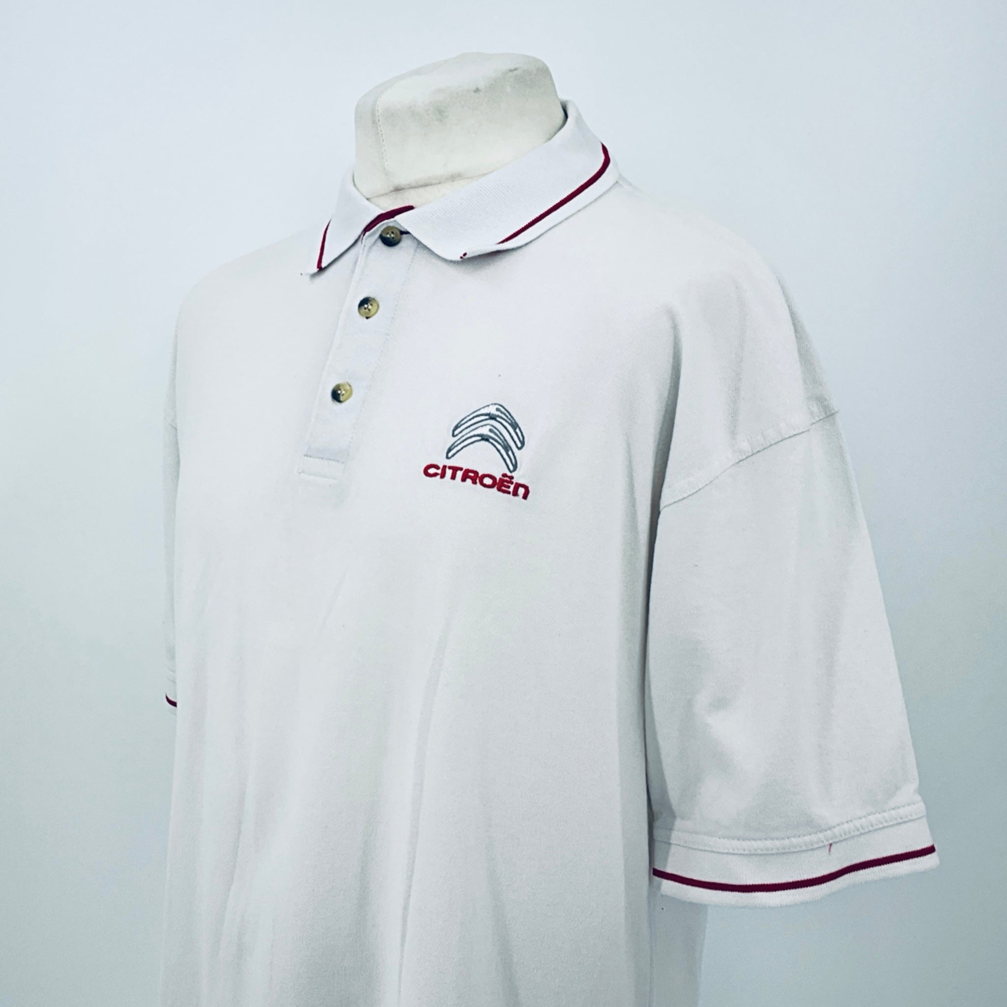 Citroen Motorsport Official WRC World Rally Championship Team Issue Travel Polo Shirt-White -M - Pit-Lane Motorsport