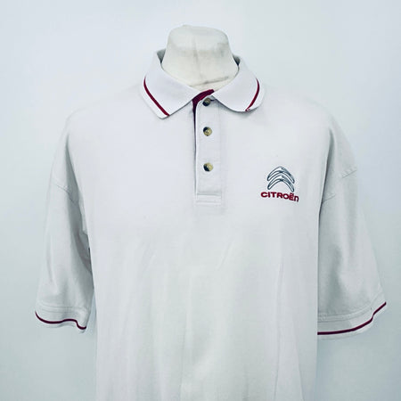 Citroen Motorsport Official WRC World Rally Championship Team Issue Travel Polo Shirt-White -M - Pit-Lane Motorsport