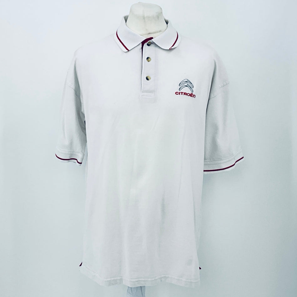 Citroen Motorsport Official WRC World Rally Championship Team Issue Travel Polo Shirt-White -M - Pit-Lane Motorsport