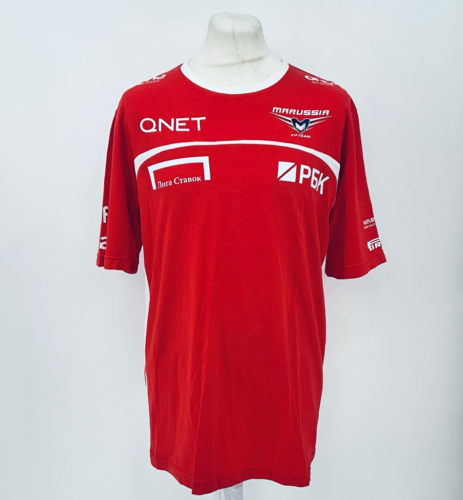 Marussia F1 Team-Team Issue Race Day T-Shirt Red - Pit-Lane Motorsport