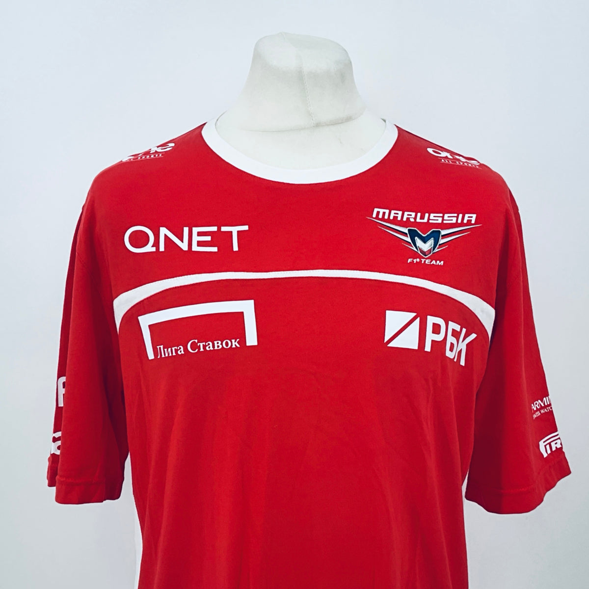 Marussia F1 Team-Team Issue Race Day T-Shirt Red - Pit-Lane Motorsport