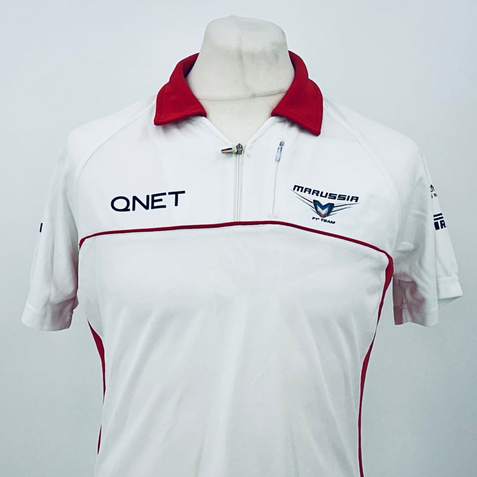 Marussia F1 Team-Team Issue Race Day Polo Shirt-White - Pit-Lane Motorsport