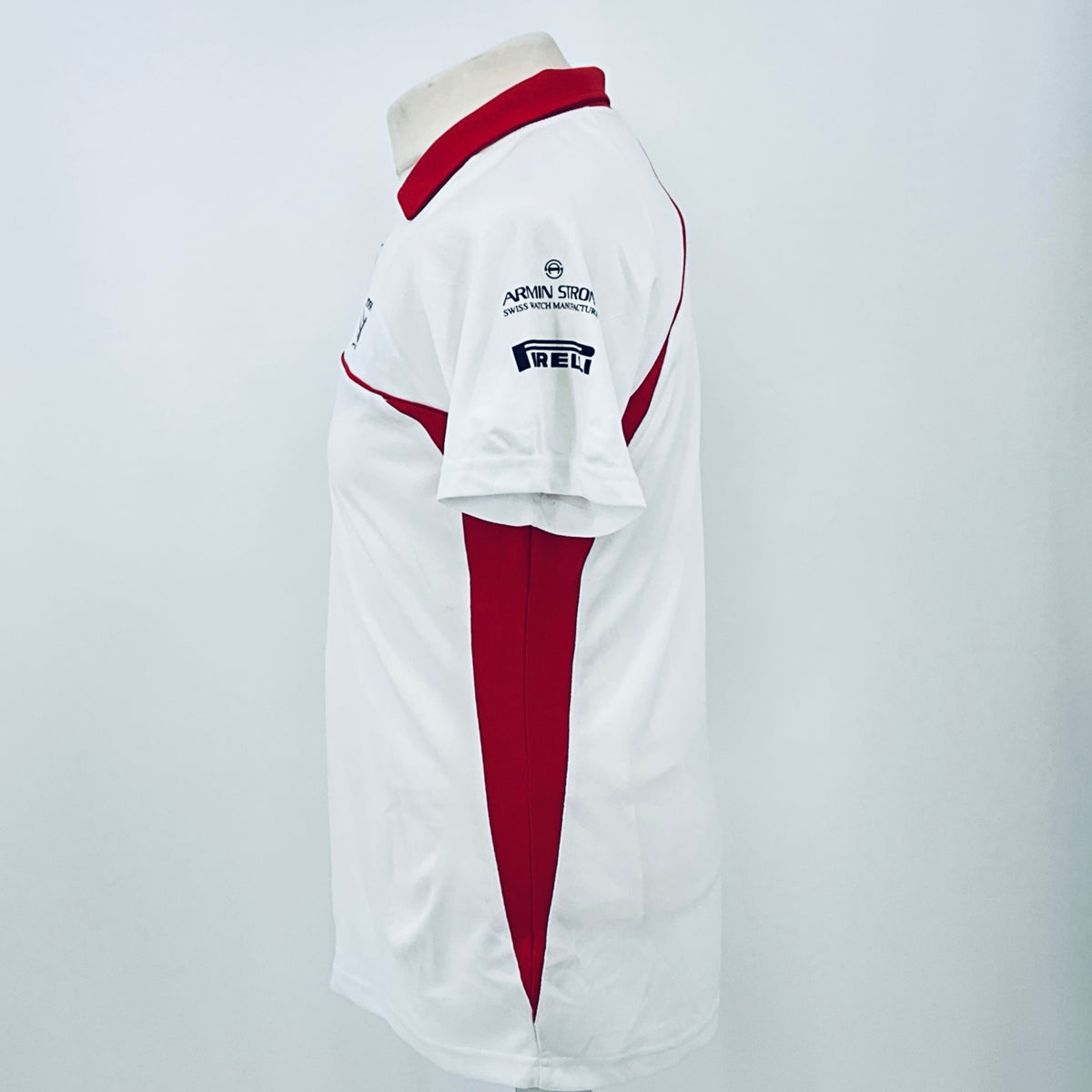 Marussia F1 Team-Team Issue Race Day Round Neck Polo Shirt-White - Pit-Lane Motorsport