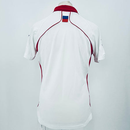 Marussia F1 Team-Team Issue Race Day Round Neck Polo Shirt-White - Pit-Lane Motorsport