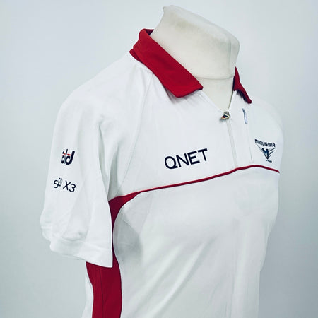 Marussia F1 Team-Team Issue Race Day Round Neck Polo Shirt-White - Pit-Lane Motorsport