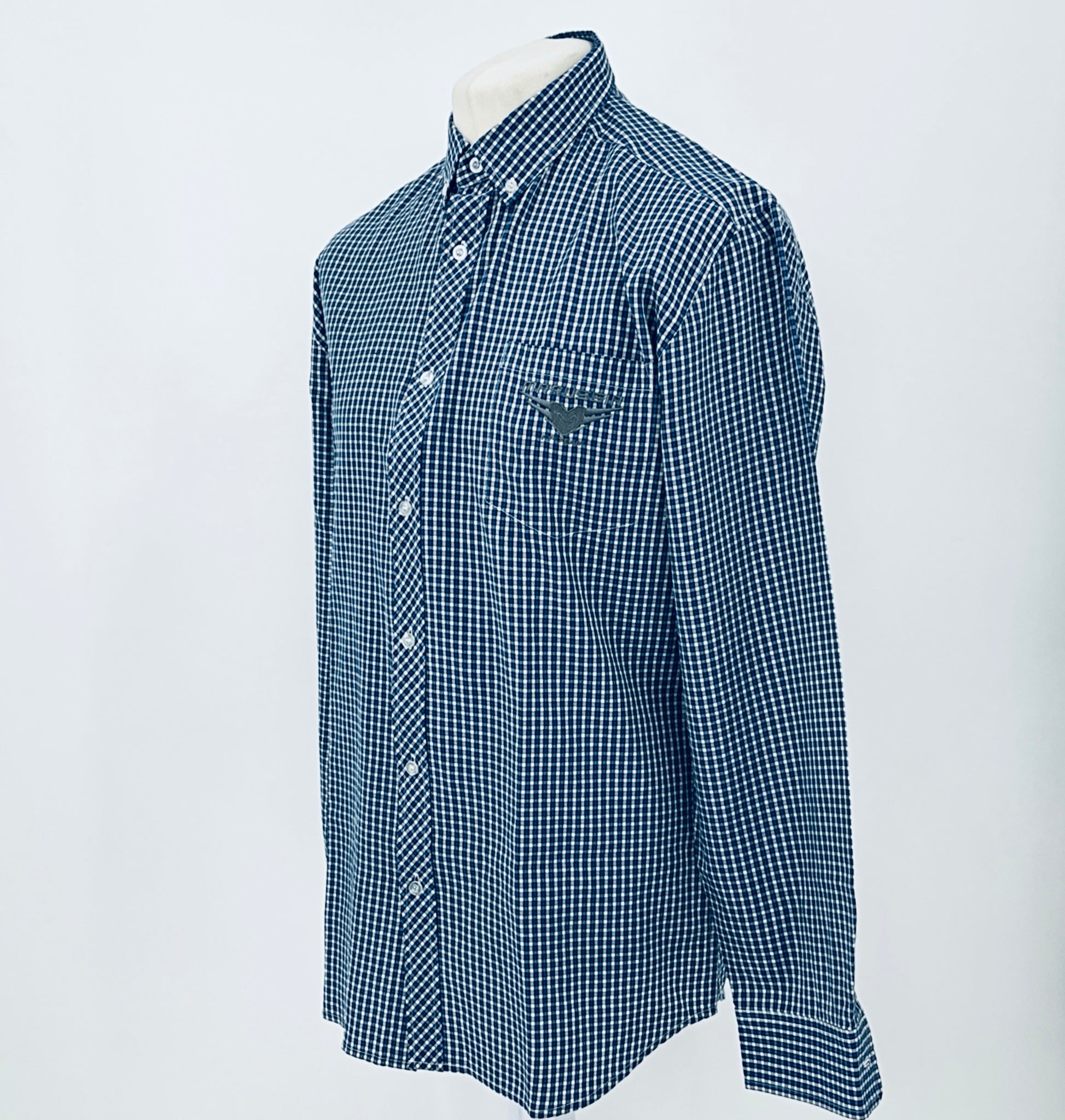 Marussia F1 Team-Team Issue Checked Shirt-Blue - Pit-Lane Motorsport