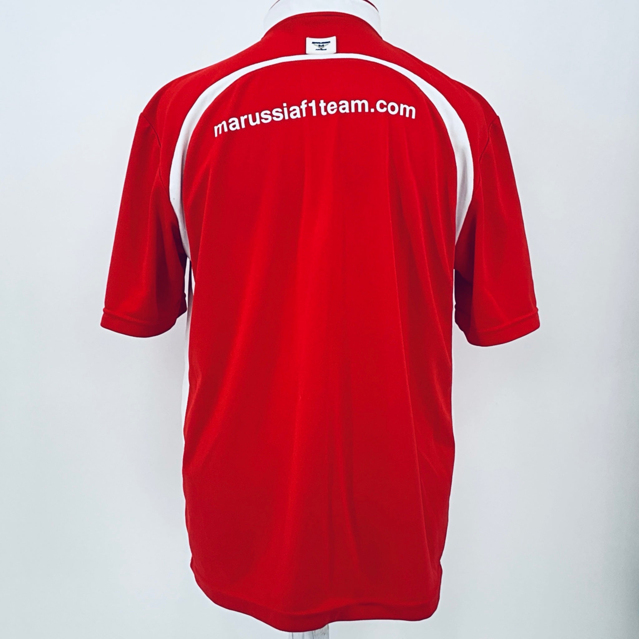 Marussia F1 Team-Team Issue Race Day Round Neck Polo Shirt-Red - Pit-Lane Motorsport