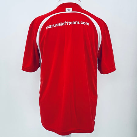 Marussia F1 Team-Team Issue Race Day Round Neck Polo Shirt-Red - Pit-Lane Motorsport