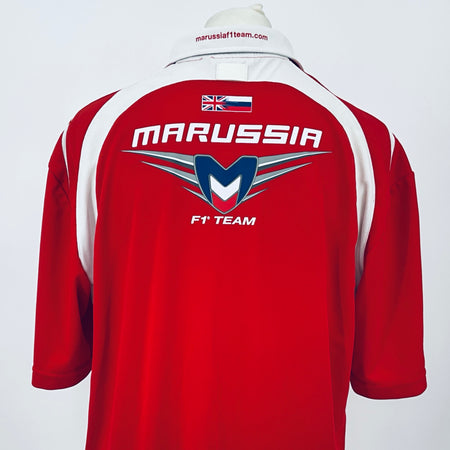 Marussia F1 Team-Team Issue Race Day Polo Shirt-Red - Pit-Lane Motorsport