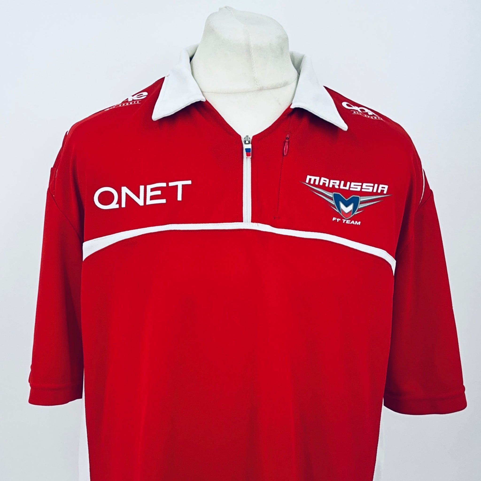 Marussia F1 Team-Team Issue Race Day Polo Shirt-Red - Pit-Lane Motorsport