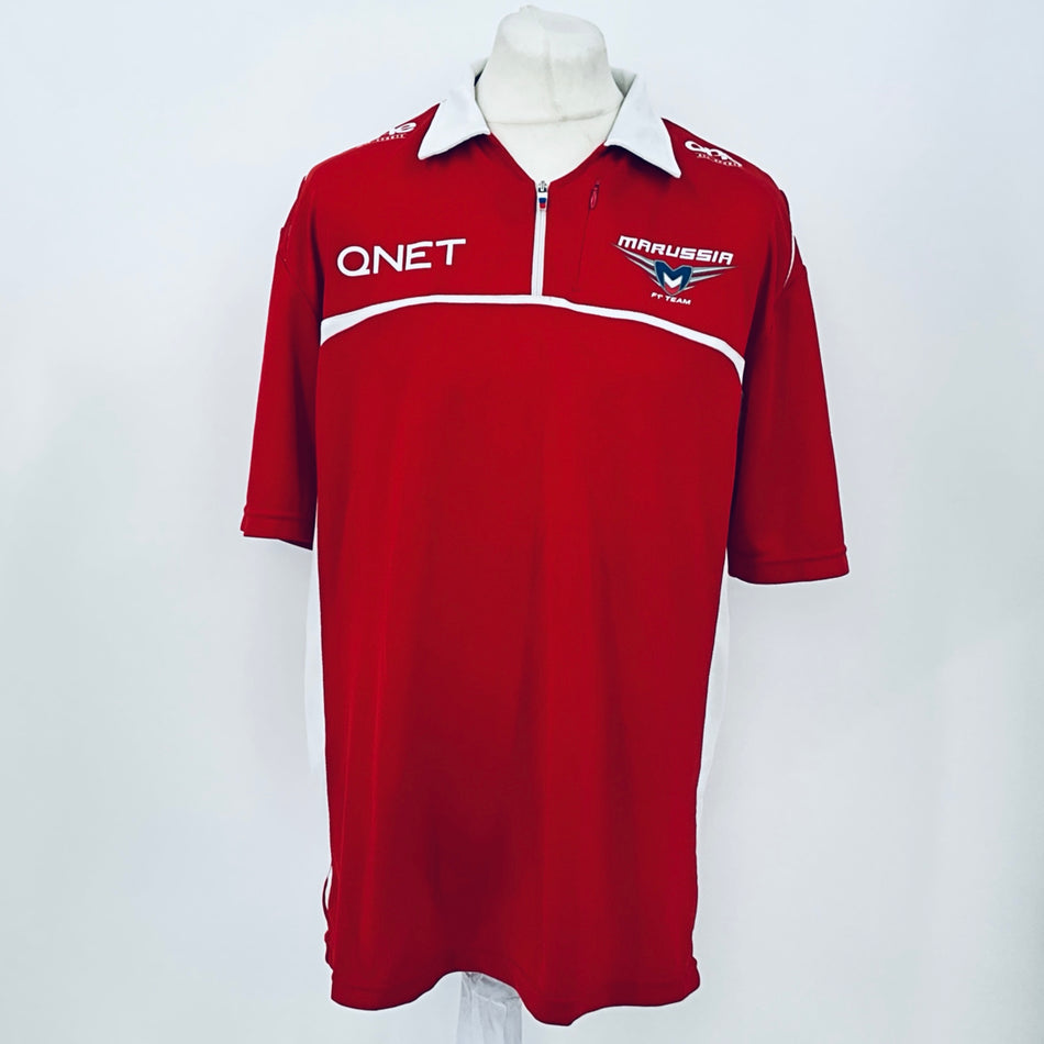 Marussia F1 Team-Team Issue Race Day Polo Shirt-Red - Pit-Lane Motorsport