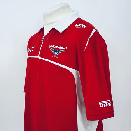 Marussia F1 Team-Team Issue Race Day Polo Shirt-Red - Pit-Lane Motorsport