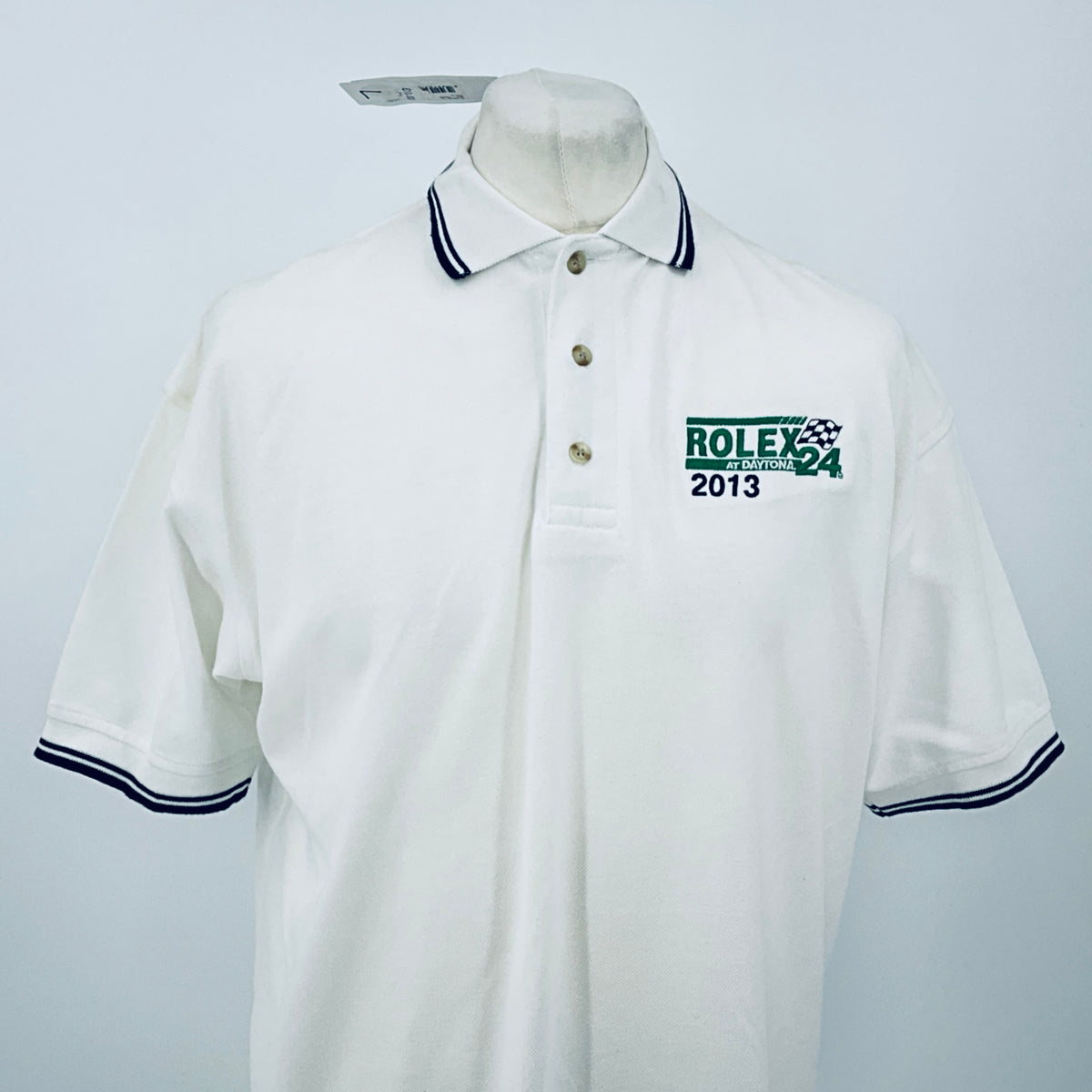 Rolex Daytona 24 Hour Race 2013 Official Merchandise Event Polo Shirt-White - Pit-Lane Motorsport