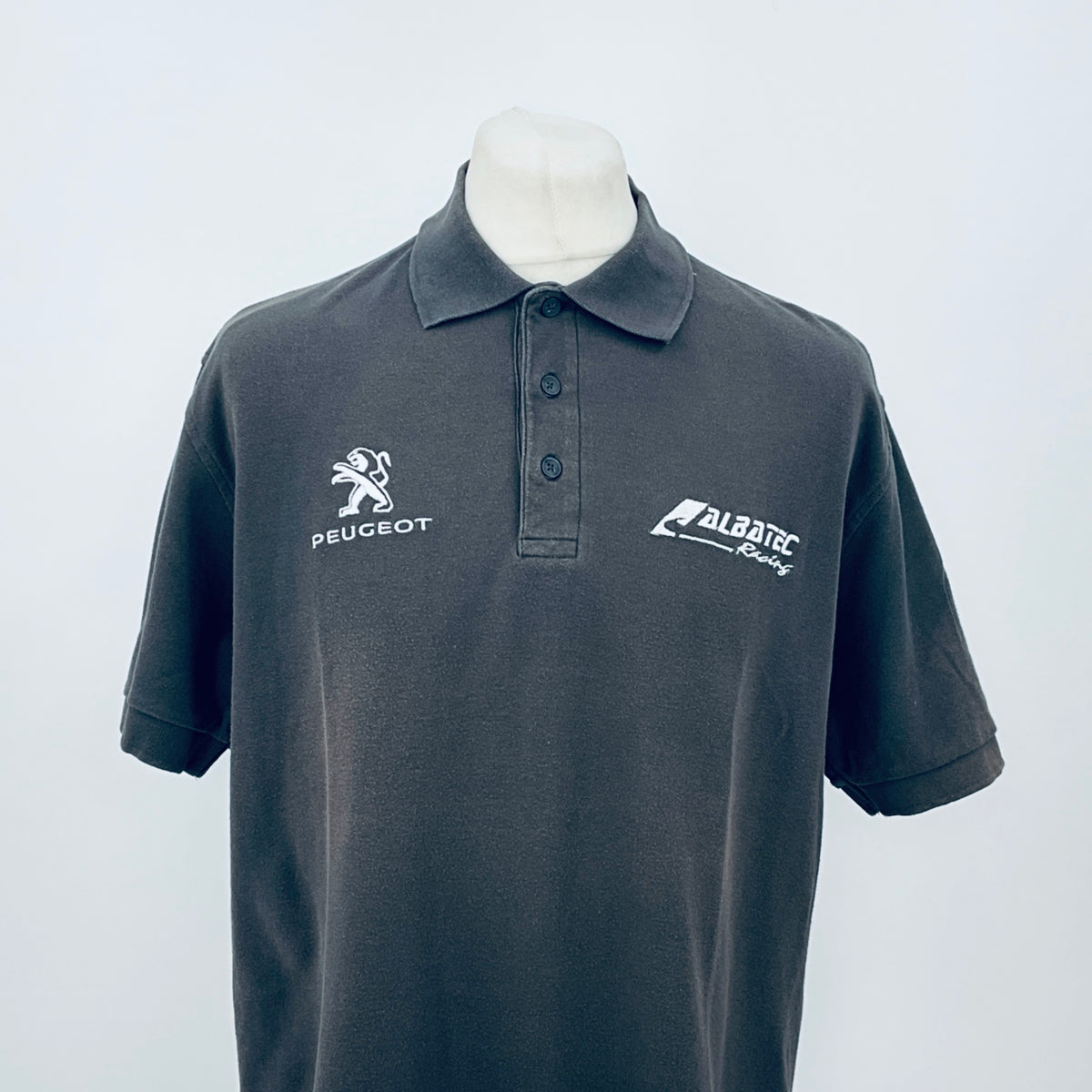 Peugeot Motorsport Rallycross Albatec Racing Team Issue Polo Shirt-Grey - Pit-Lane Motorsport